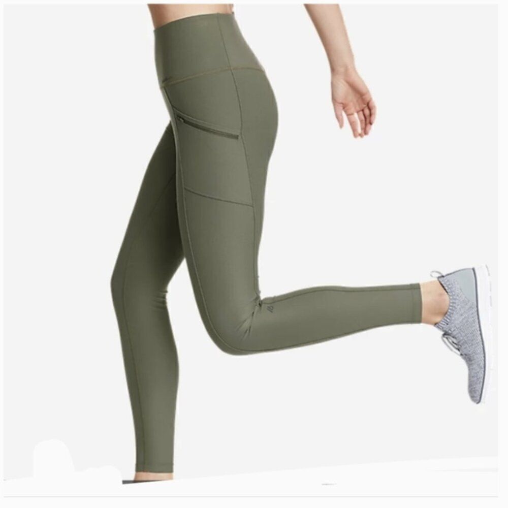 Eddie Bauer Trail Tight Leggings Dark Loden Green Medium